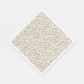 Glitter Antiek Gold Leopard Print Servet (Hoek)