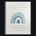 GLITTER AQUA BLUE RAINBOW HEART KIDS BIRTHDAY NOTITIEBOEK<br><div class="desc">Als u nog meer aanpassingen nodig hebt,  kunt u mij op yellowfebstudio@gmail.com</div>