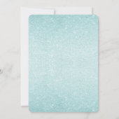 Glitter Art Deco Surprise Party Birthday Invite Kaart (Achterkant)