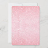 Glitter Art Deco Surprise Party Birthday Invite Kaart (Achterkant)