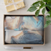 Glitter Assepoester Gown & Glass Slipper Decoupage Tissuepapier (Geschenk)