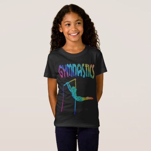 Glitter Asymmetrische Bars T-Shirt (Voorkant volledig)