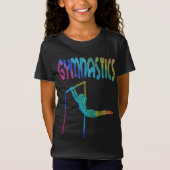 Glitter Asymmetrische Bars T-Shirt (Voorkant)