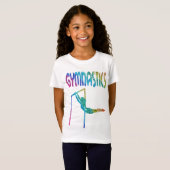 Glitter Asymmetrische tandwielen T-shirt (Voorkant volledig)