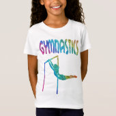 Glitter Asymmetrische tandwielen T-shirt (Voorkant)