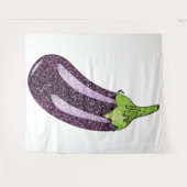 Glitter Aubergine Wandkleed (Voorkant (horizontaal))