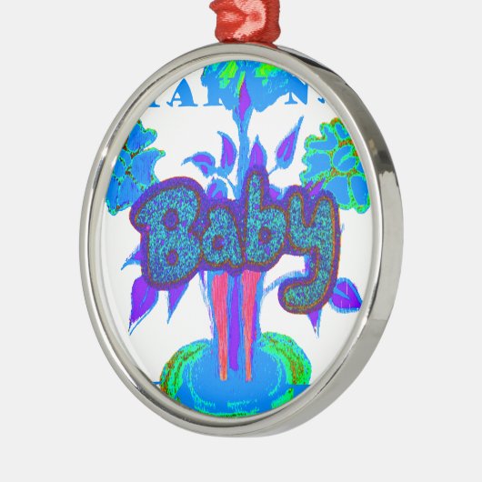 Glitter Baby  Hakuna Matata cadeaus.png Metalen Ornament (Links)