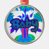 Glitter Baby  Hakuna Matata cadeaus.png Metalen Ornament (Voorkant)