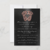 Glitter Baby shower Feet Roos Skin Black Kaart (Voorkant)