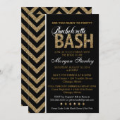 Glitter Bachelorette Bash Kaart (Voorkant / Achterkant)