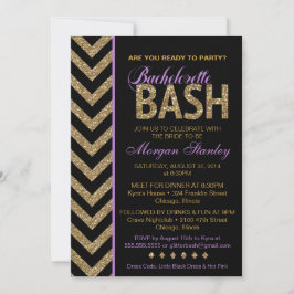 Glitter Bachelorette Bash PAARS Kaart