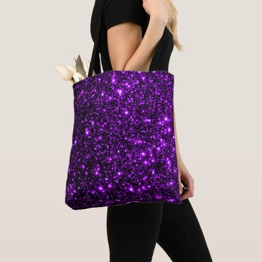 Glitter Background - Paars Tote Bag (Dichtbij)