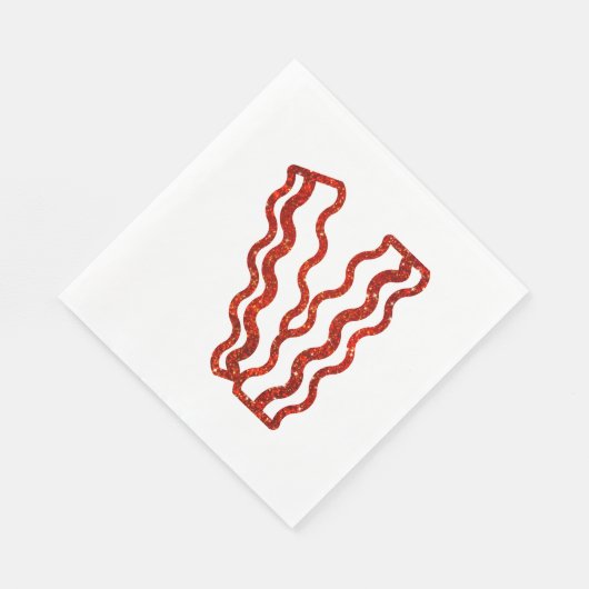 Glitter Bacon-servetten Servetten (Hoek)