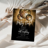 Glitter Ball Party Tijd Kaart