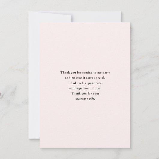 Glitter Ballon Bunch Roze en Zilver Bedankt (Achterkant)