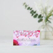 Glitter Ballonnen Gelegenheden Evenementen Planner Visitekaartje (Staand voorkant)