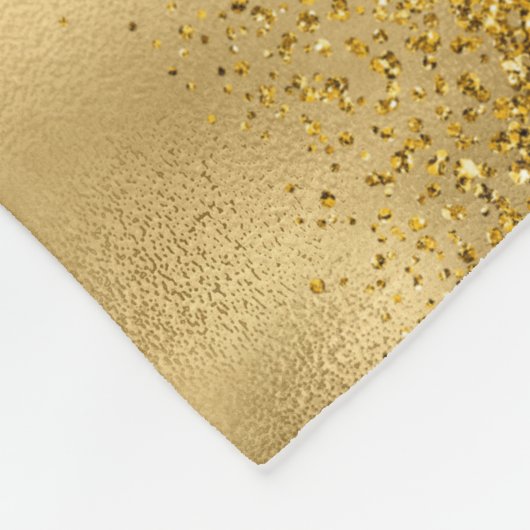 Glitter-ballonnen met een speciaal gouden kleur Sw Fleece Deken (Hoek)