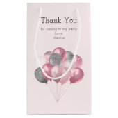 Glitter Ballonnen Roze & Zilveren Verjaardag Bedan Klein Cadeauzakje (Achterkant)