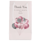Glitter Ballonnen Roze & Zilveren Verjaardag Bedan Klein Cadeauzakje (Voorkant)