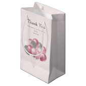 Glitter Ballonnen Roze & Zilveren Verjaardag Bedan Klein Cadeauzakje (Voorkant Gekanteld)