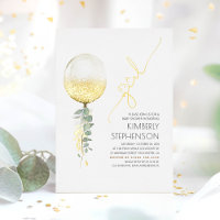 Glitter Balloon Baby shower Het is een meisje