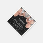 Glitter Balloons 21e verjaardag Servet (Hoek)