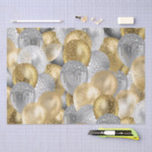 Glitter Balloons Gold en Silver Birthday Tissuepapier (Craft)