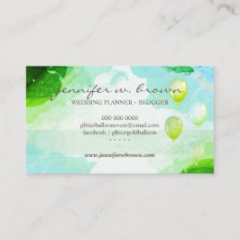 Glitter Balloons Party Event Planner glitz Visitekaartje