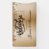Glitter-banner op maat voor Gold Driving Spandoek (Verticaal)