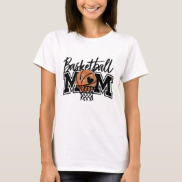 Glitter Basketball Mom Swish Net Sports Game Day T-shirt