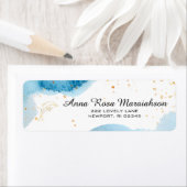 *~*Glitter Beach Nautical Ocean Gold DOLPHIN Etiket (Insitu)