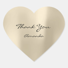 Glitter Beauty Naam Bruids Hart Dank Champaigne Sticker