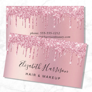 Glitter Beauty Pink Visitekaartje