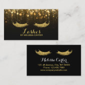 Glitter Beauty Salon Make-up Artiest Lash Extensio Visitekaartje (Voorkant / Achterkant)