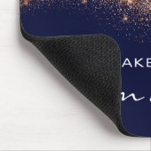 Glitter Beauty Studio Makeup Copper Blue Navy Name Muismat (Hoek)
