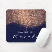 Glitter Beauty Studio Makeup Copper Blue Navy Name Muismat (Met muis)