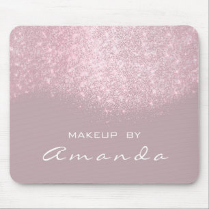 Glitter Beauty Studio Makeup Naam Roze Wit Muismat