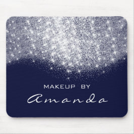 Glitter Beauty Studio Makeup Silver Blue Navy Name Muismat