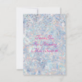 Glitter bedankje bedankkaart (Voorkant)