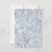 Glitter bedankje bedankkaart (Achterkant)