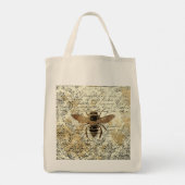 Glitter Bee op  Ephemera Tote Bag (Achterkant)