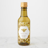 glitter bek dank u wijnlabel wijn etiket (Voorkant)