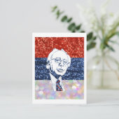 glitter bernie sanders briefkaart (Staand voorkant)