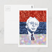 glitter bernie sanders briefkaart (Voorkant / Achterkant)
