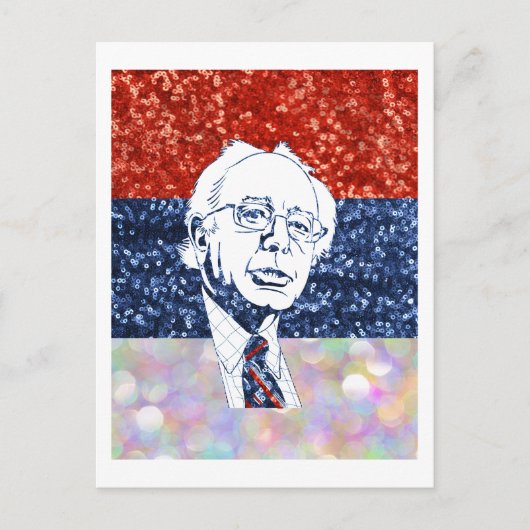glitter bernie sanders briefkaart (Voorkant)