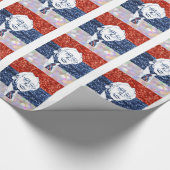 glitter bernie sanders cadeaupapier (Hoek)