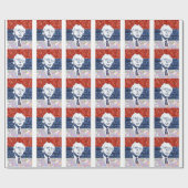 glitter bernie sanders cadeaupapier (Vlak)