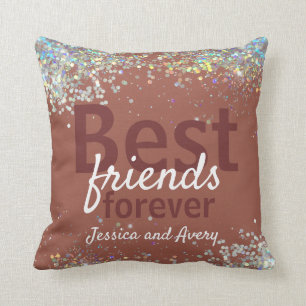 Glitter Best Friends Forever Kussen