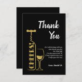 glitter , bier , wijn , volwassene , dank je wel k bedankkaart (Voorkant / Achterkant)