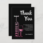 glitter , bier , wijn , volwassene , dank je wel k bedankkaart (Voorkant / Achterkant)